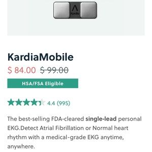 Kardia Mobile Single Lead EKG